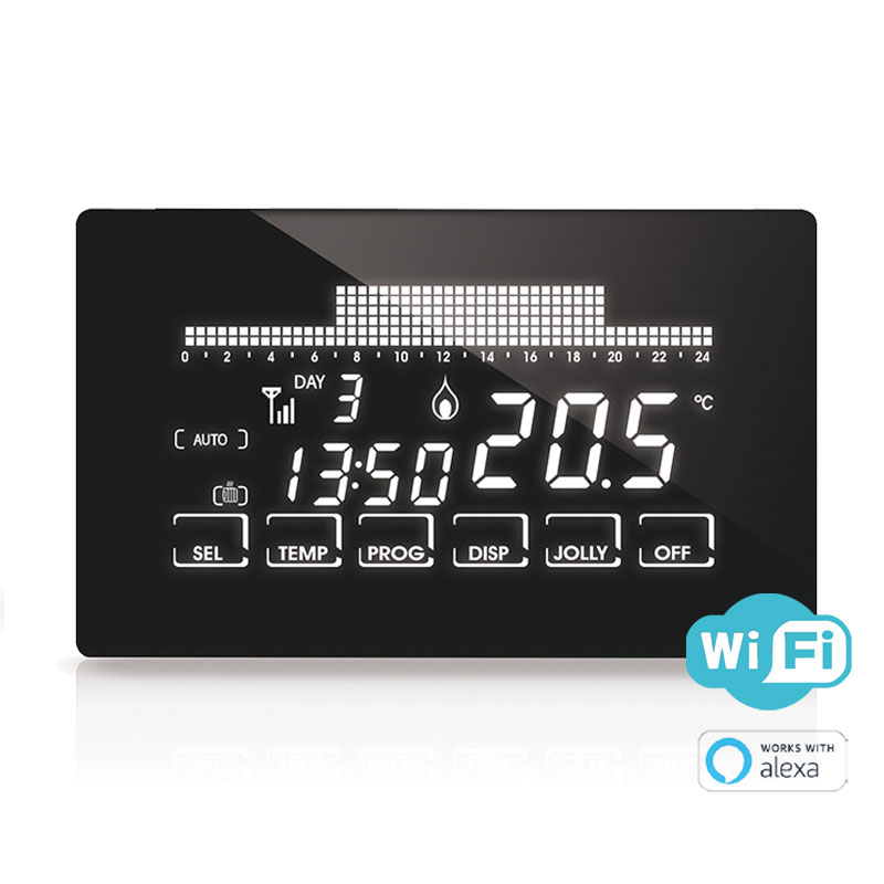 C800WIFIR - Cronotermostato led con funzioni smart e connessione