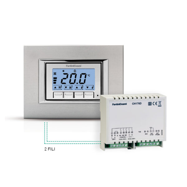 C32  Thermostat programmable journalier avec horloge mécanique à piles Blanc Fantini Cosmi