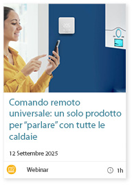 Comando remoto universale: un solo prodotto per “parlare” con tutte le caldaie