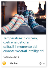 Temperature in discesa, costi energetici in salita. È il momento dei cronotermostati intelligenti!