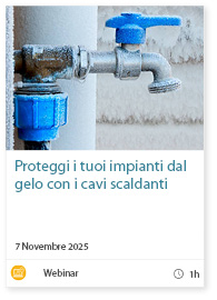 Proteggi i tuoi impianti dal gelo con i cavi scaldanti